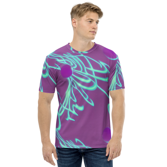 Men's Crew Neck T-Shirt - Neon Drift