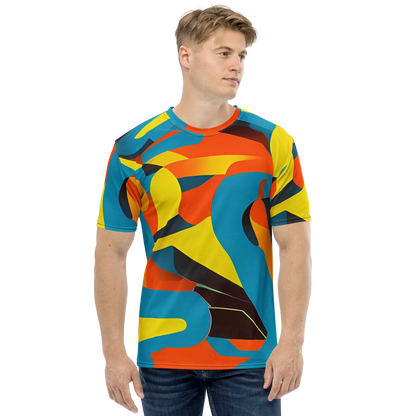 Men's Crew Neck T-Shirt - Fragmented Rhapsody