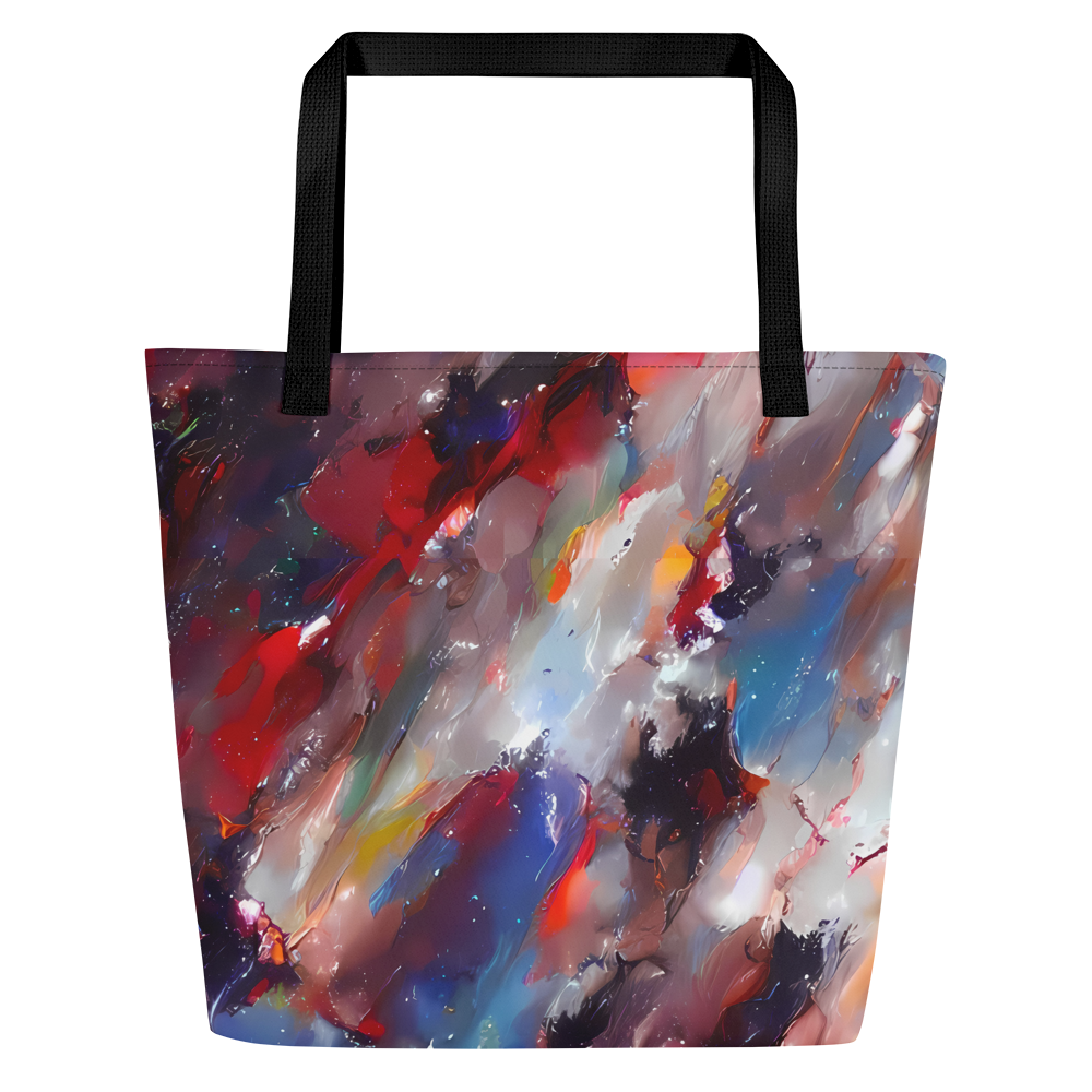 Large Tote Bag w/ Pocket - Passionate Brush