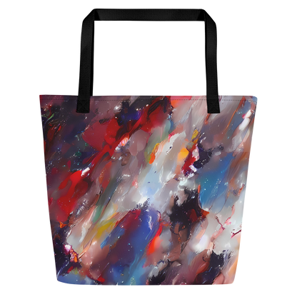 Large Tote Bag w/ Pocket - Passionate Brush