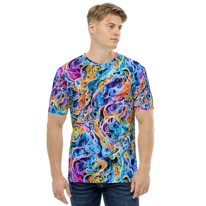 Men's Crew Neck T-Shirt - Rococo Vortex