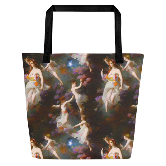 Large Tote Bag w/ Pocket - Winterhalter Whimsy