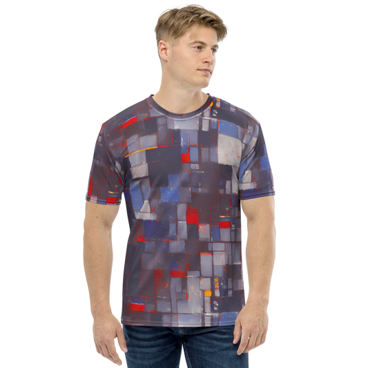 Men's Crew Neck T-Shirt - Cubist Rhythm