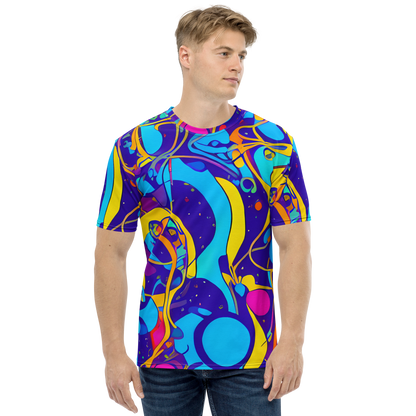 Men's Crew Neck T-Shirt - Spectral Tangle