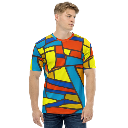 Men's Crew Neck T-Shirt - Mondrian Mesh