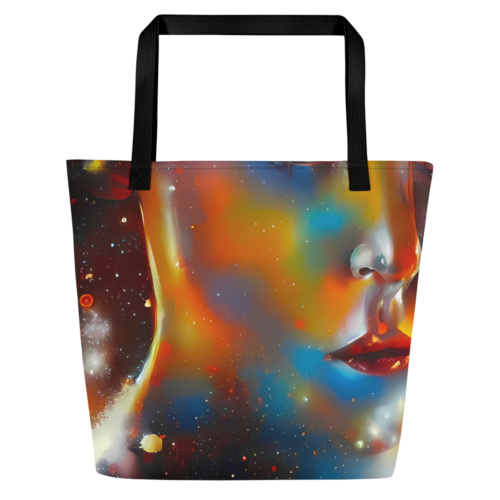 Large Tote Bag w/ Pocket - Celestial Vogue