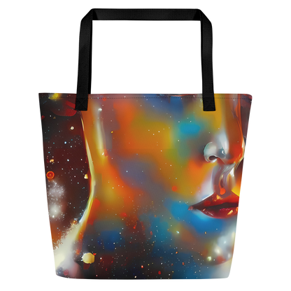 Large Tote Bag w/ Pocket - Celestial Vogue