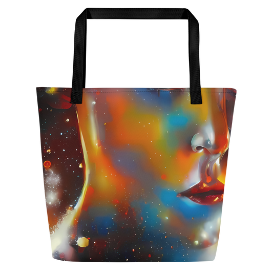 Large Tote Bag w/ Pocket - Celestial Vogue