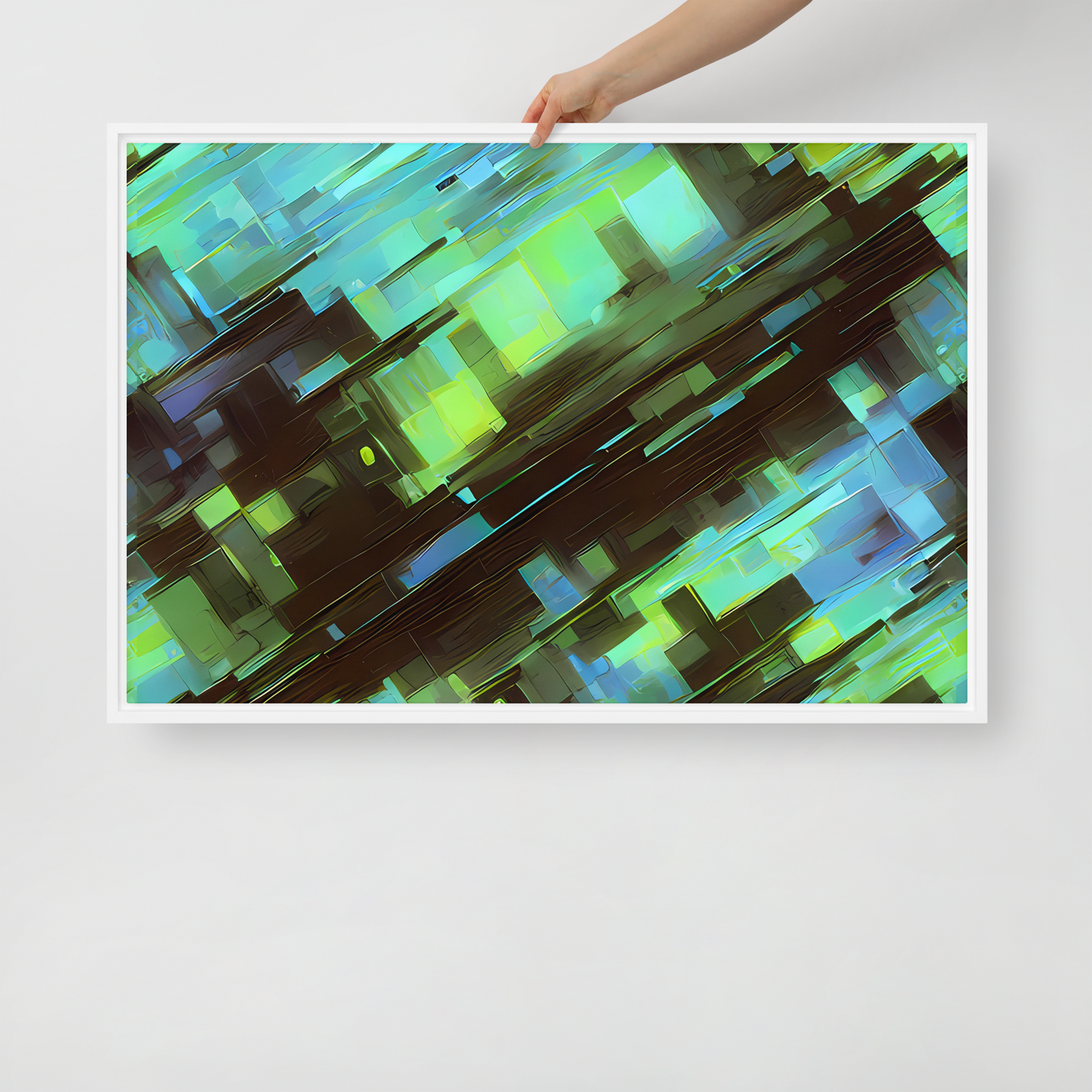 Framed Canvas - Cyber Shard