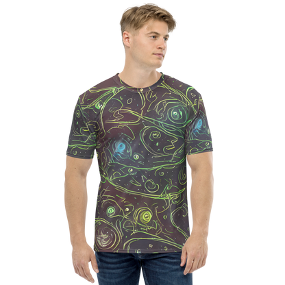 Men's Crew Neck T-Shirt - Starfield Scrolls