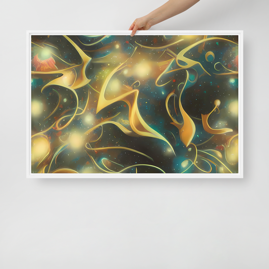 Framed Canvas - Whispering Galaxies