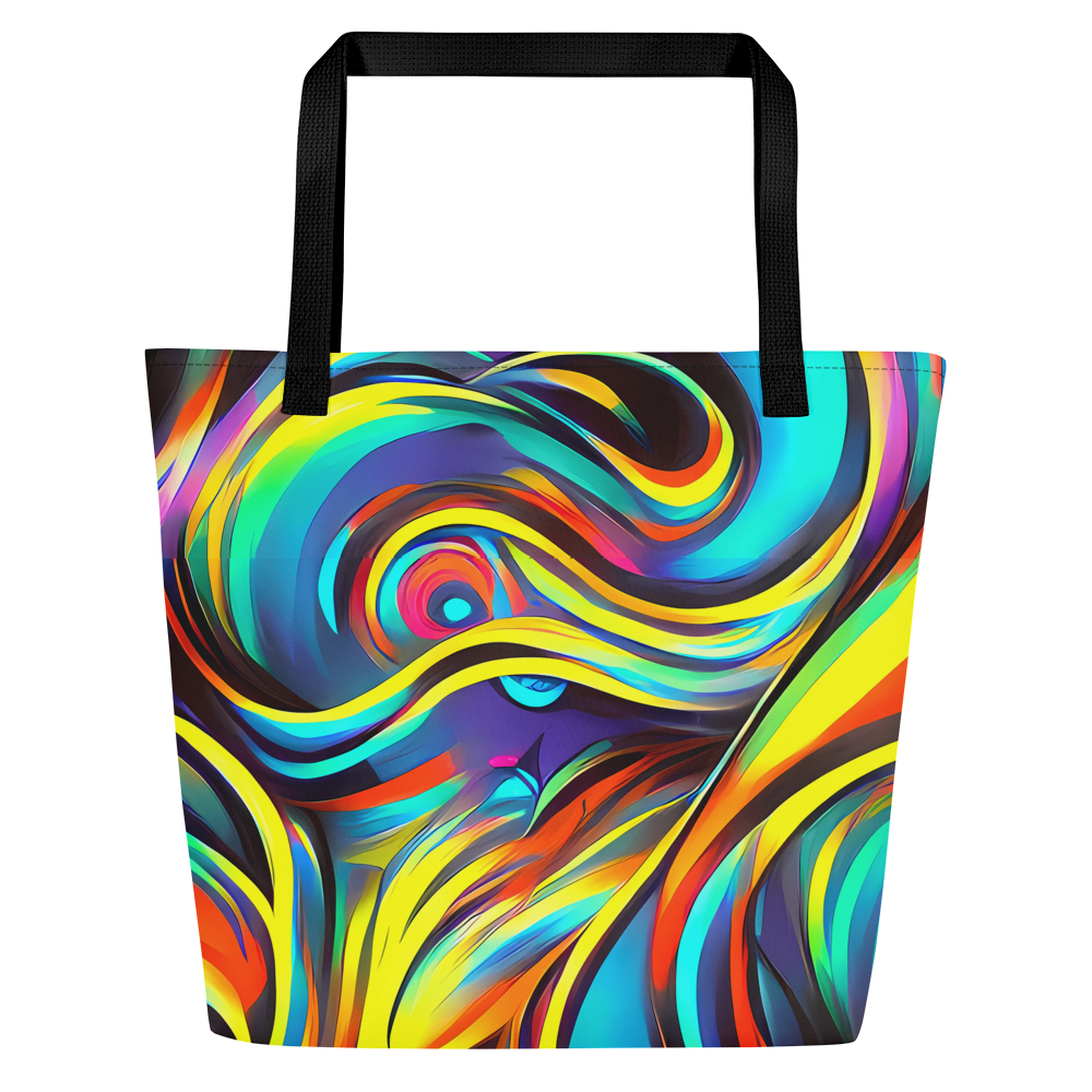 Large Tote Bag w/ Pocket - Cyber Surge