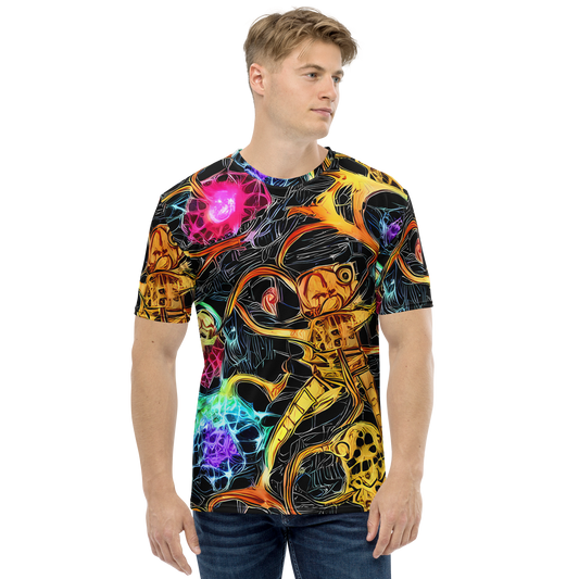 Men's Crew Neck T-Shirt - Psychedelic Pulsar