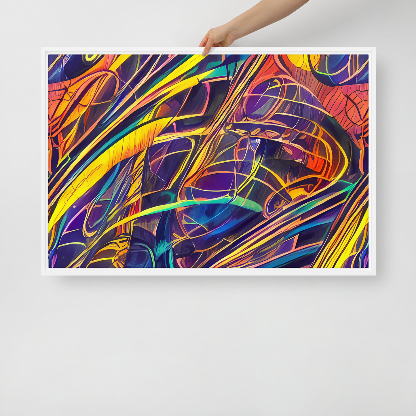 Framed Canvas - Vector Rhapsody