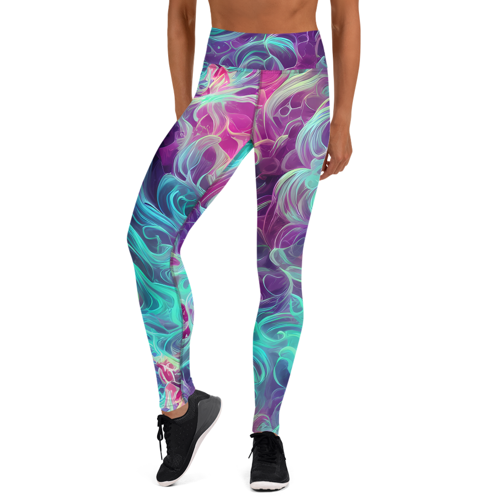 Yoga Leggings - Galactic Bloom