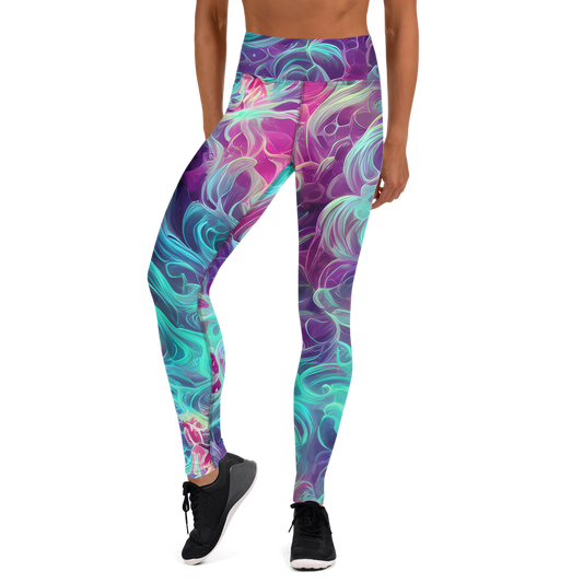 Yoga Leggings - Galactic Bloom