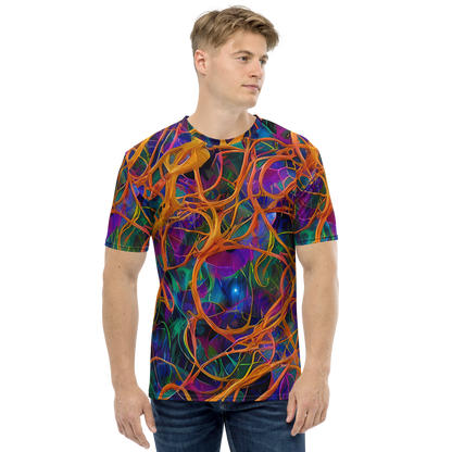 Men's Crew Neck T-Shirt - Spectral Weave