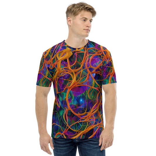 Men's Crew Neck T-Shirt - Spectral Weave