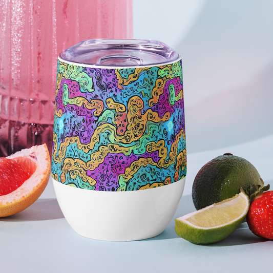 Wine Tumbler - Intergalactic Graffiti