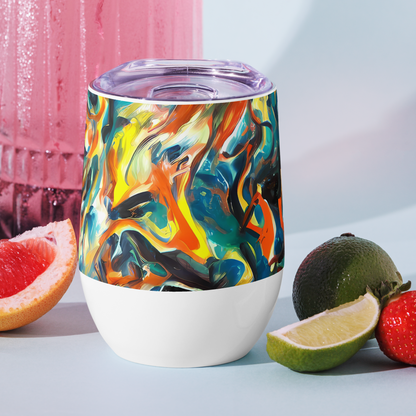 Wine Tumbler - Chromatic Vortex