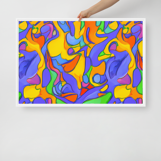 Framed Canvas - Joffe Swirl