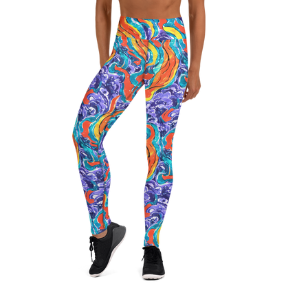 Yoga Leggings - Galactic Waves