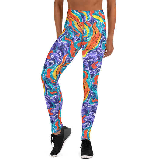 Yoga Leggings - Galactic Waves