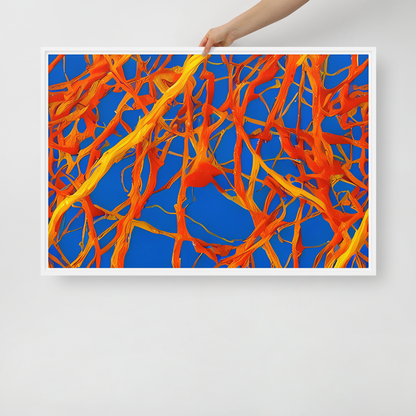 Framed Canvas - Vivid Plexus