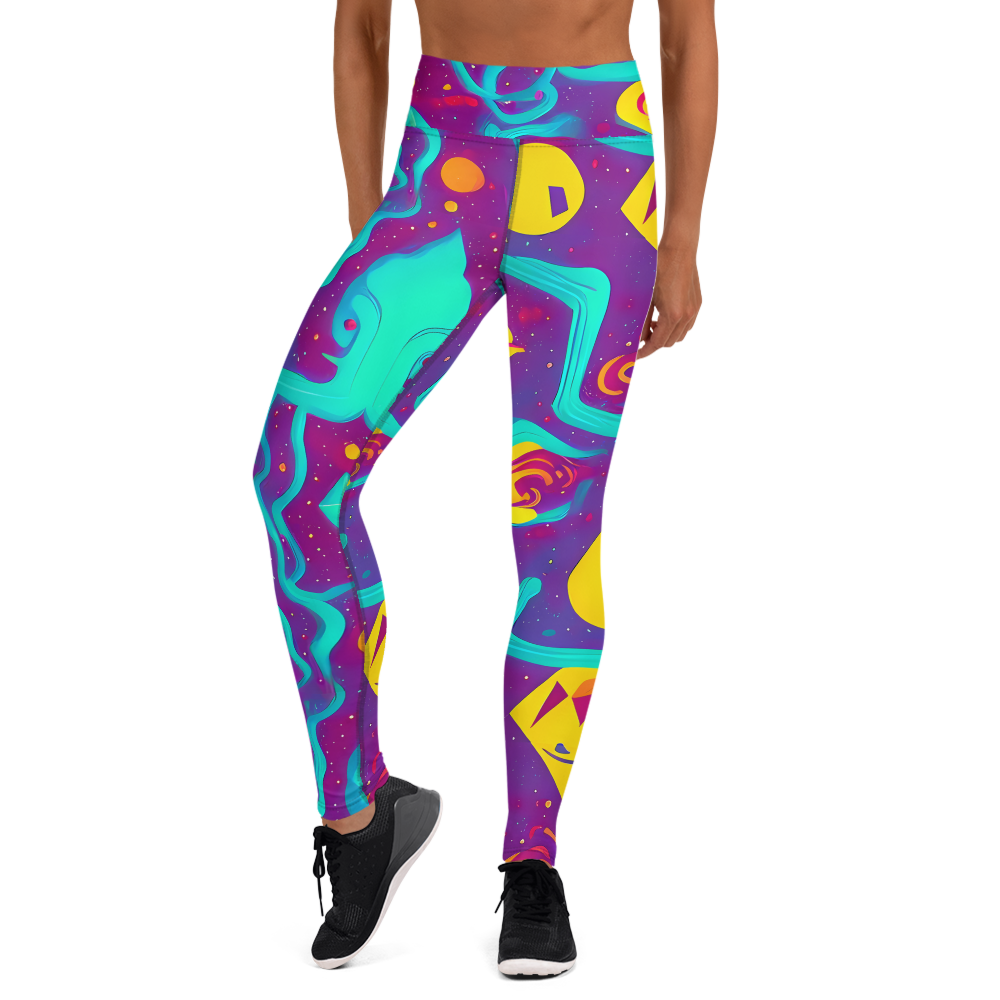 Yoga Leggings - Cosmic Current