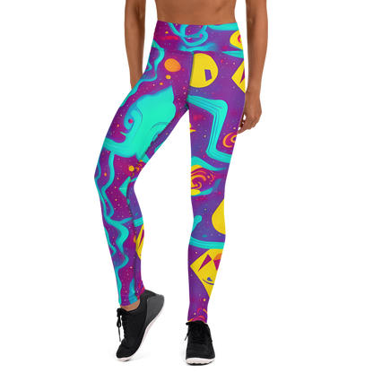 Yoga Leggings - Cosmic Current