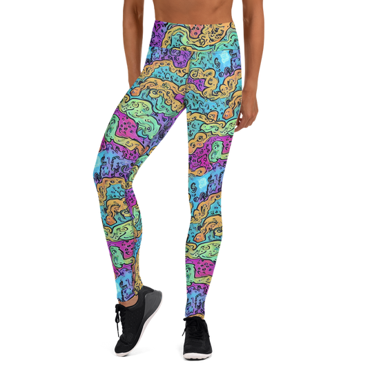 Yoga Leggings - Intergalactic Graffiti