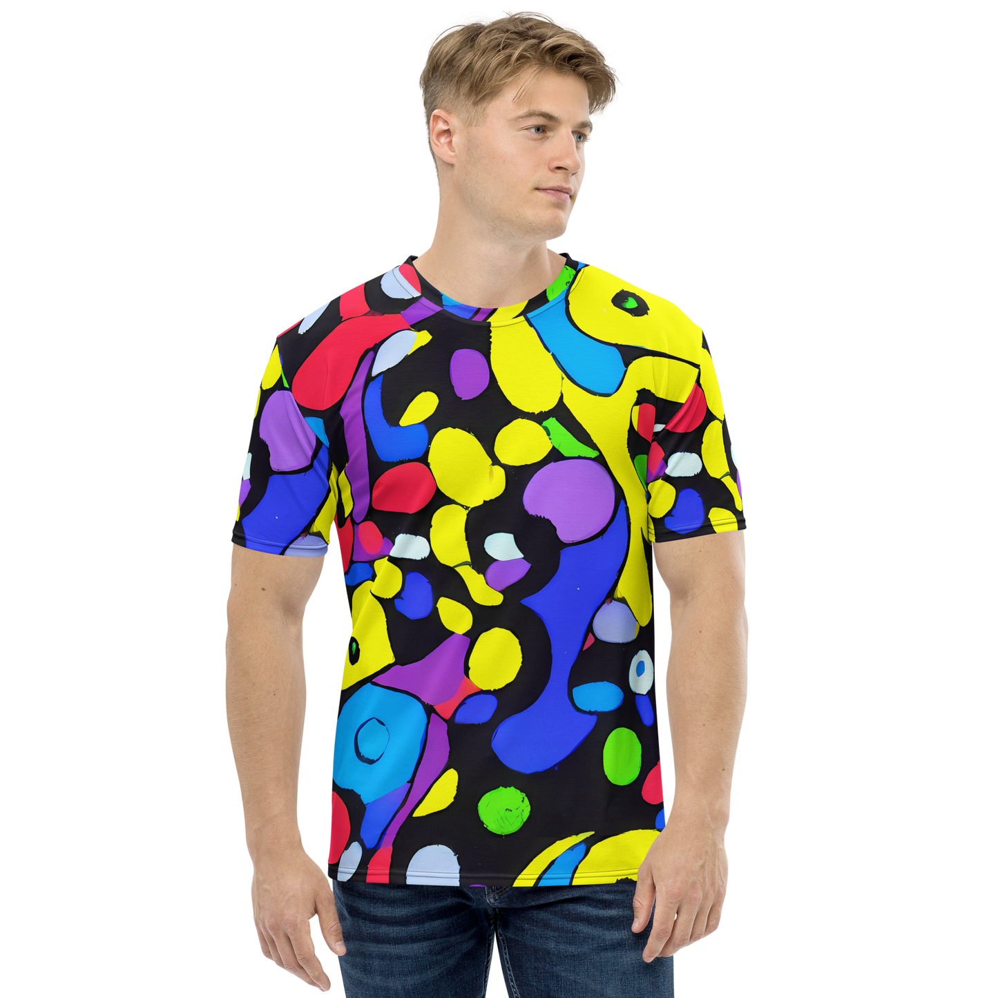 Men's Crew Neck T-Shirt - Miró's Mosaic