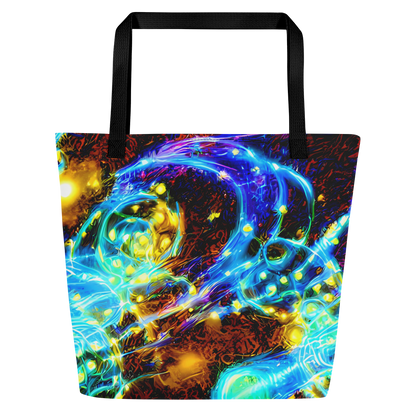 Large Tote Bag w/ Pocket - Neon Füssli