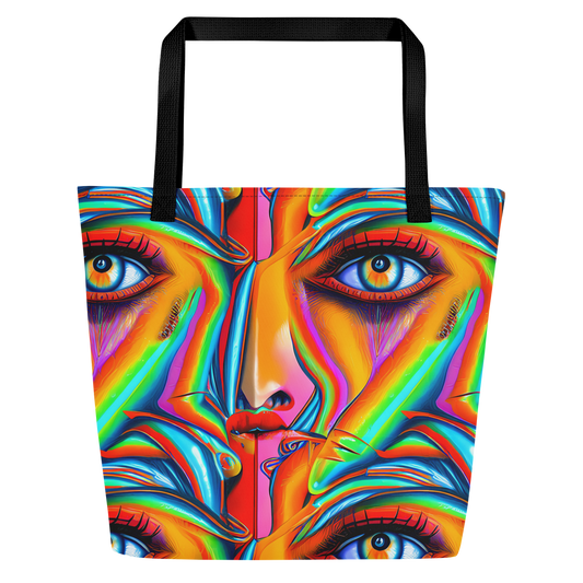 Large Tote Bag w/ Pocket - Kaleidovisions