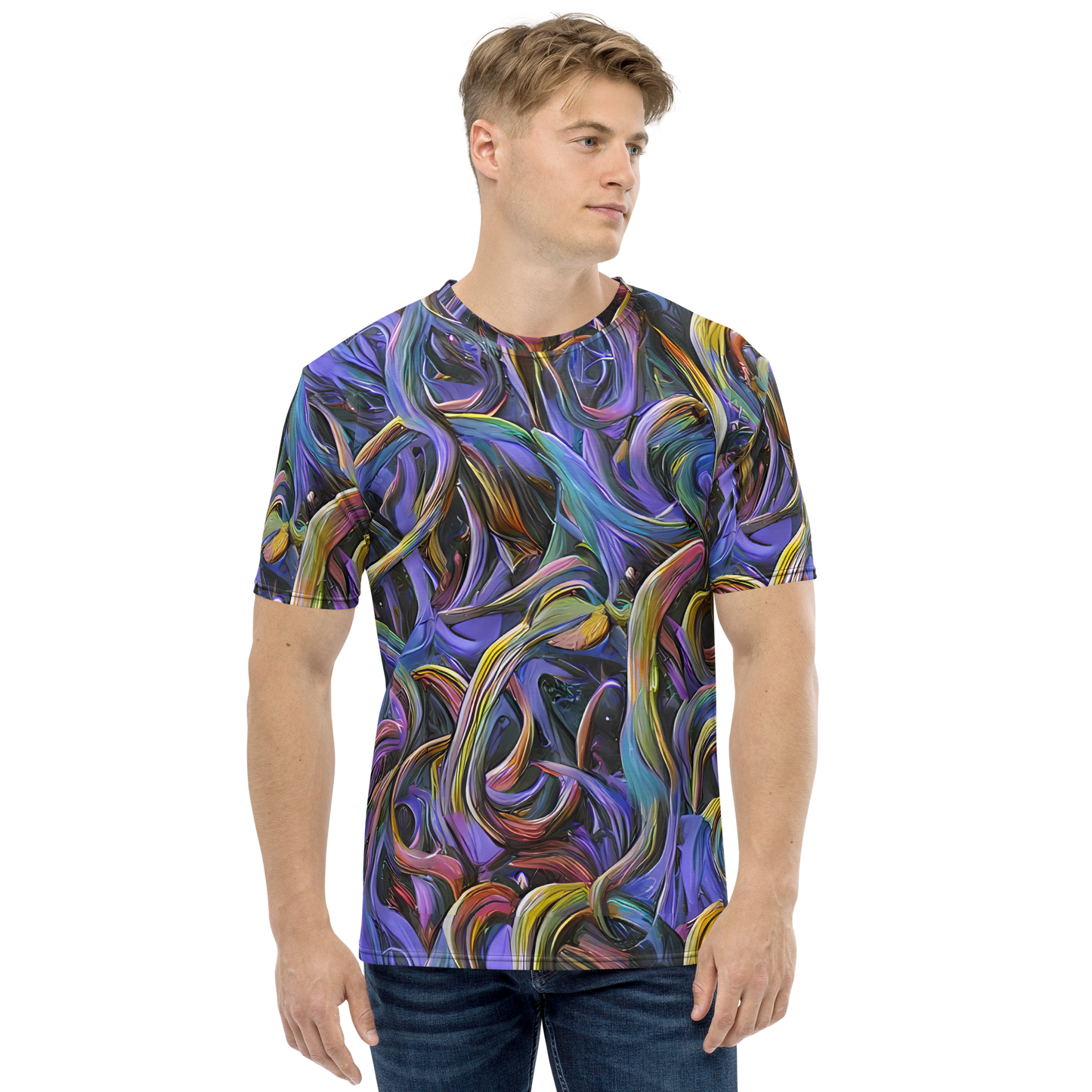 Men's Crew Neck T-Shirt - Tanning Twirl