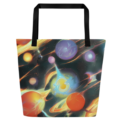 Large Tote Bag w/ Pocket - Fabritius Fantasy