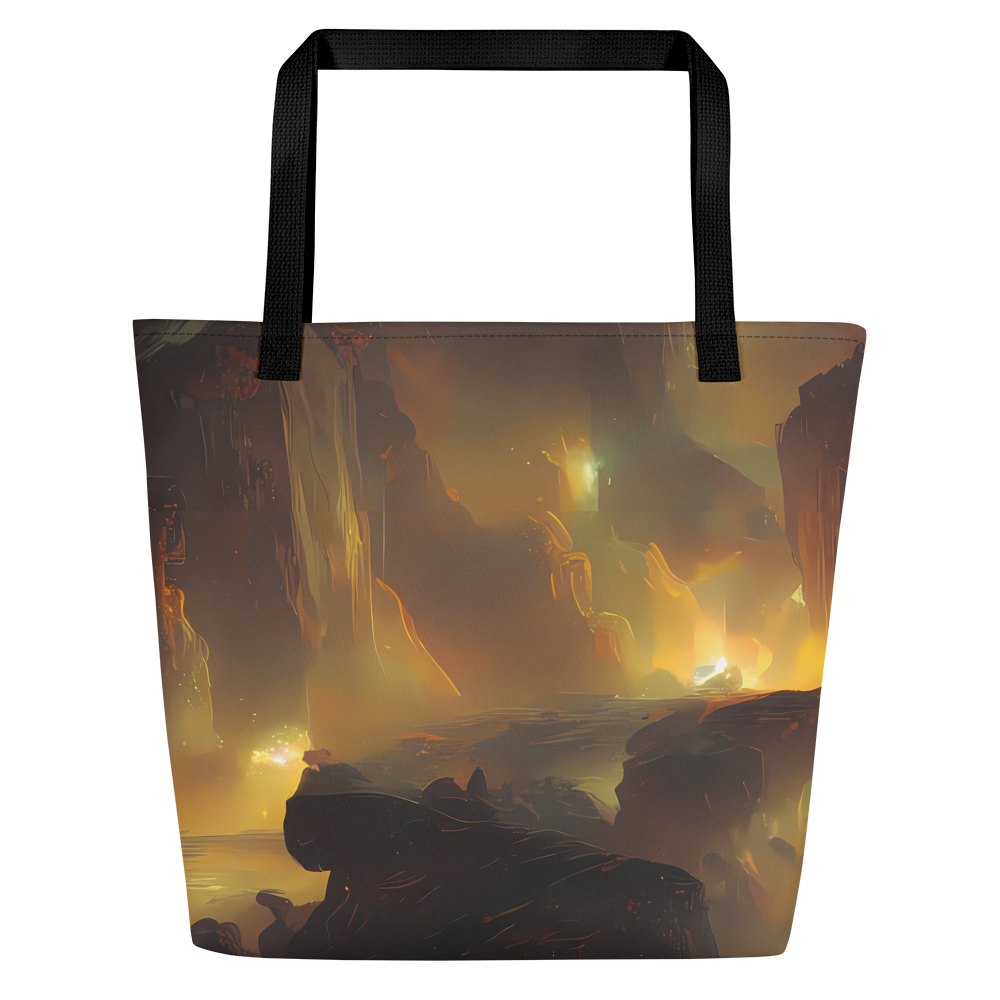 Large Tote Bag w/ Pocket - Solar Torrent