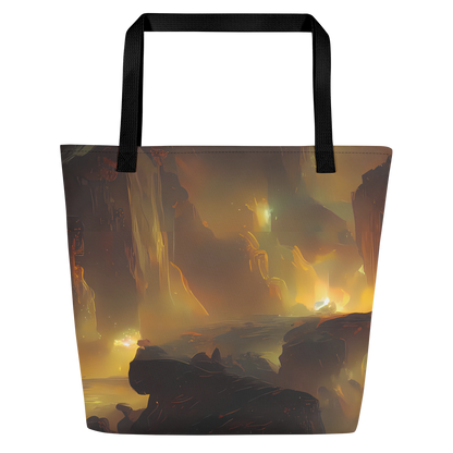 Large Tote Bag w/ Pocket - Solar Torrent