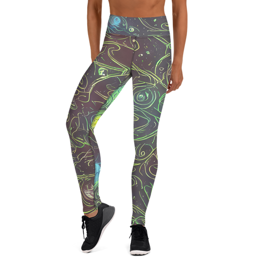 Yoga Leggings - Starfield Scrolls