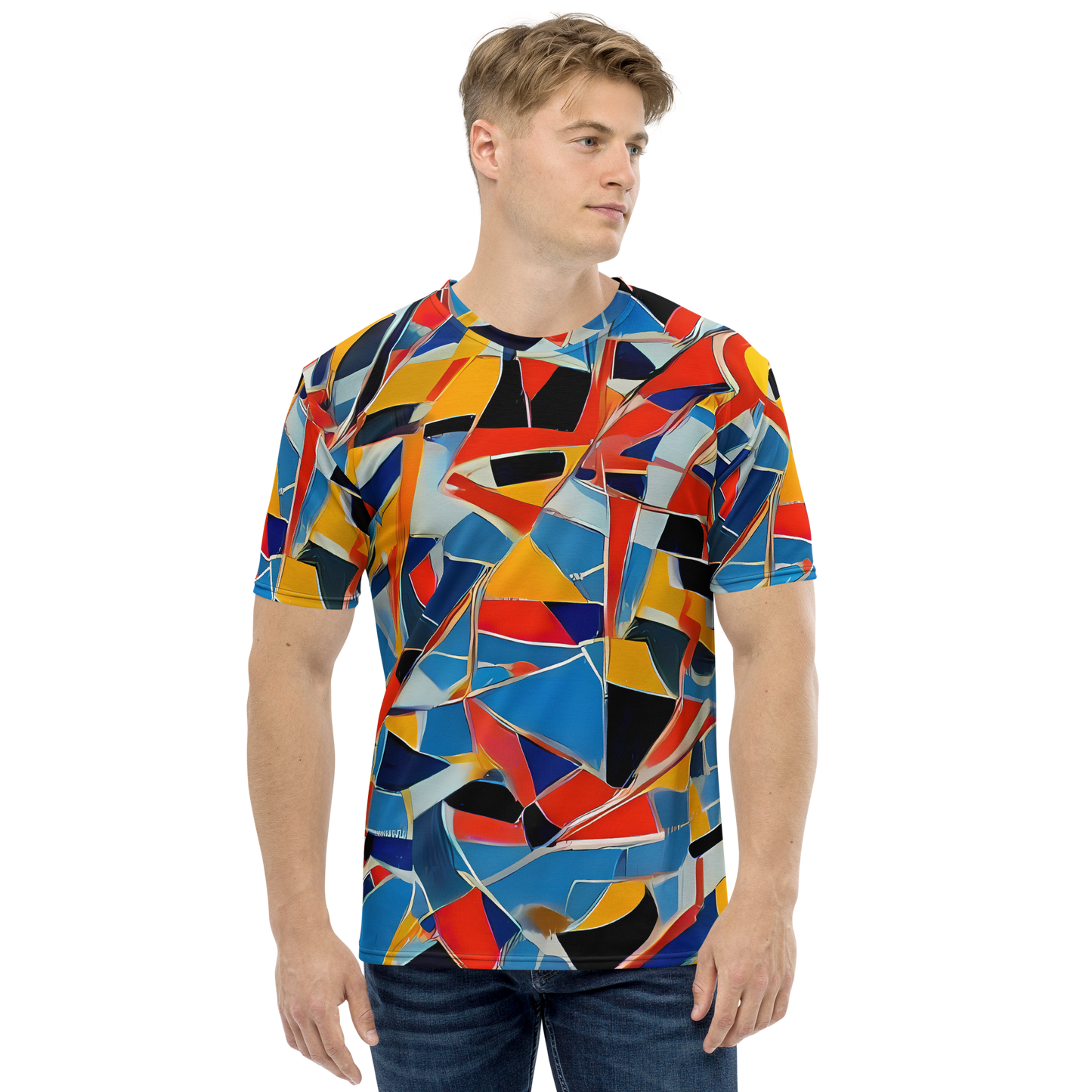 Men's Crew Neck T-Shirt - Abstract Mingle