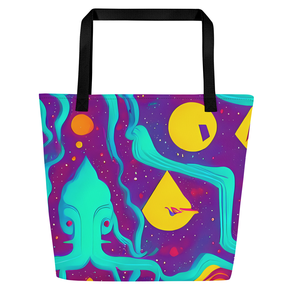 Large Tote Bag w/ Pocket - Cosmic Current