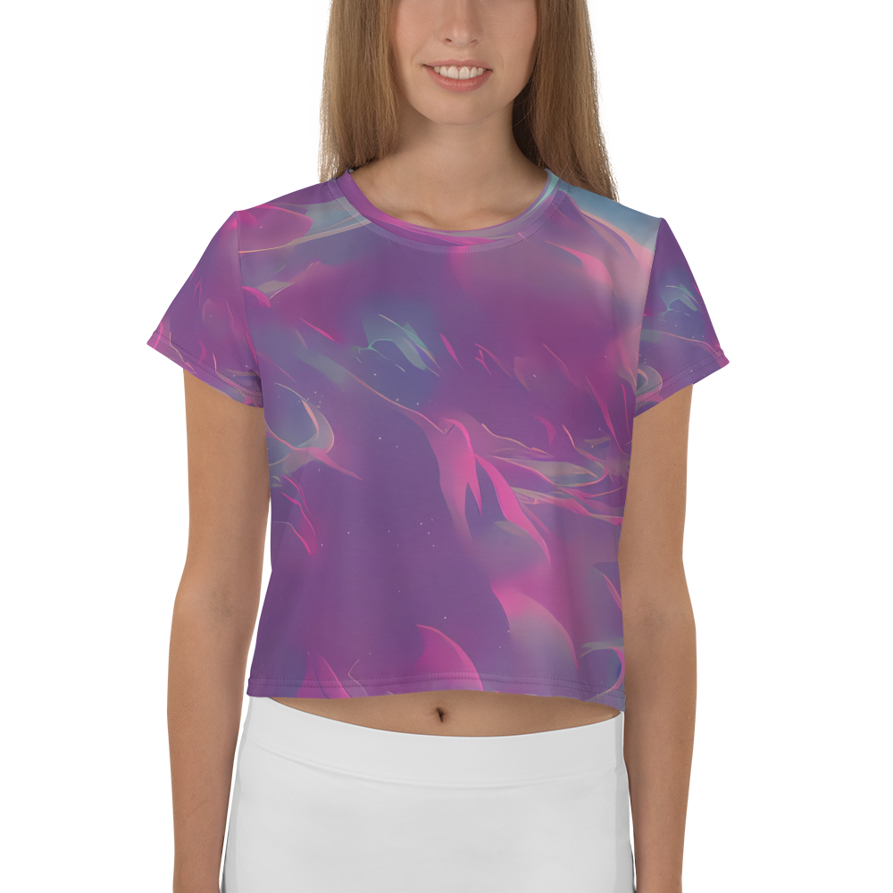 Women's Crop Tee - Dreamscape Swirl