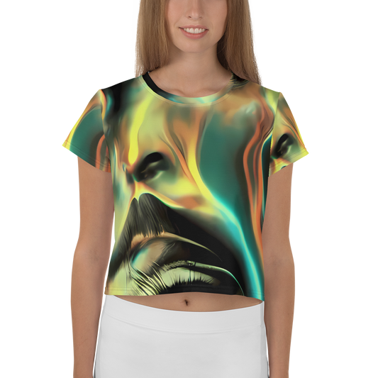 Women's Crop Tee - Newtonian Visage