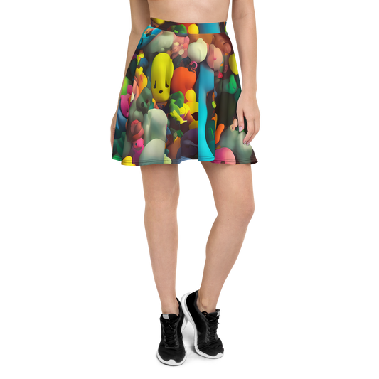 Skater Skirt - Bubble Pop Art