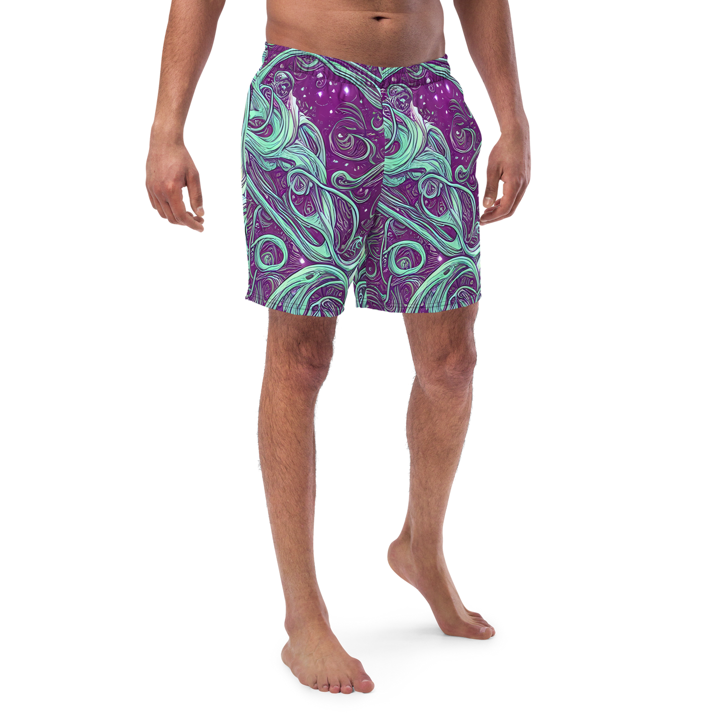 Swim Trunks - Temple Swirls