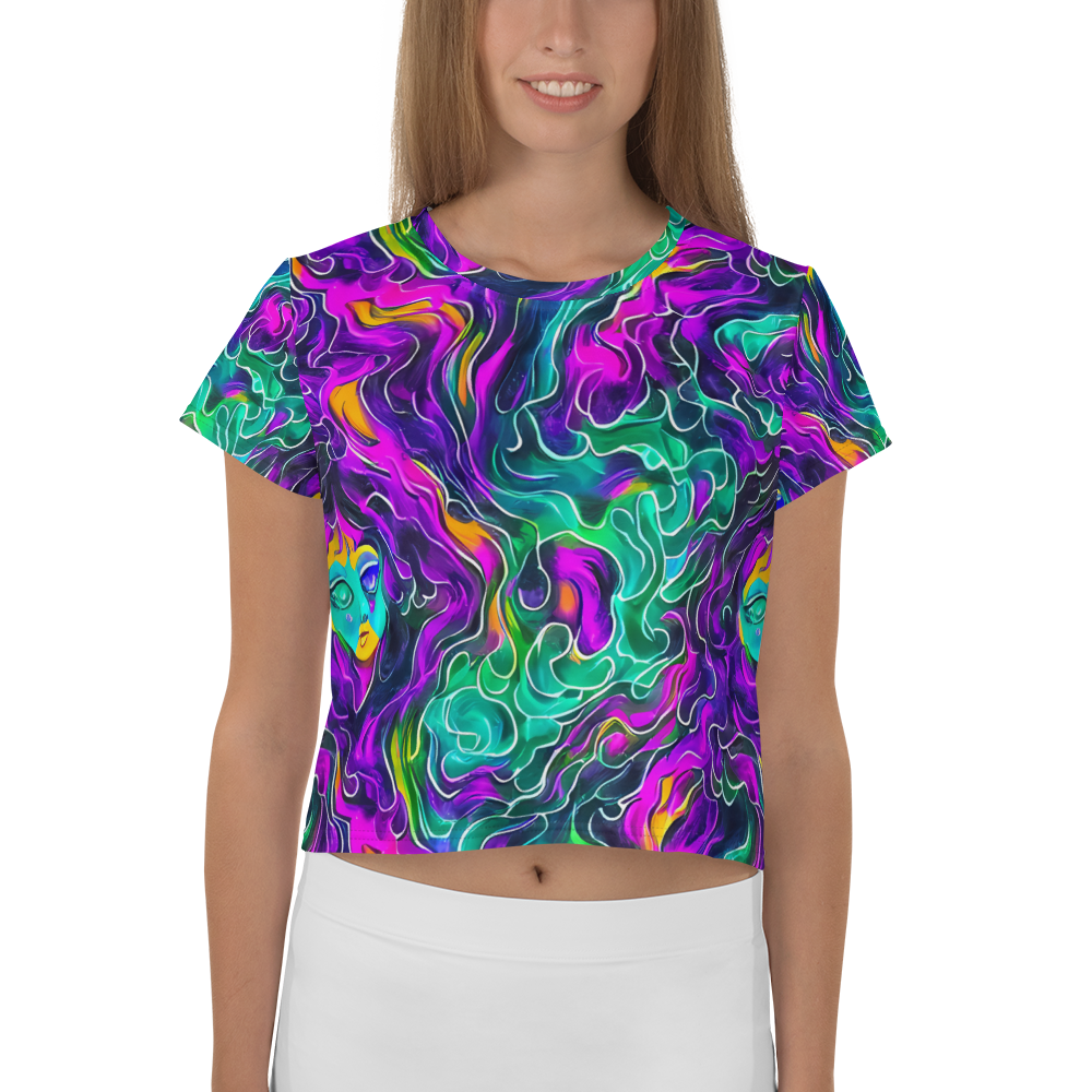 Women's Crop Tee - Vortex Dream