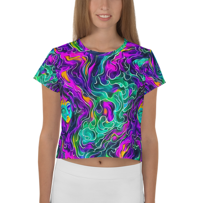 Women's Crop Tee - Vortex Dream