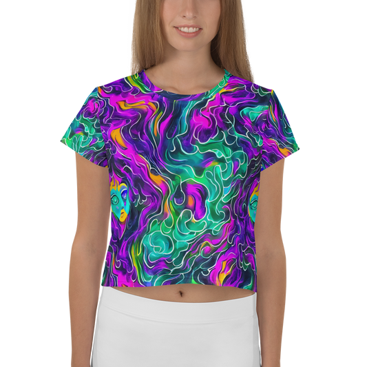 Women's Crop Tee - Vortex Dream