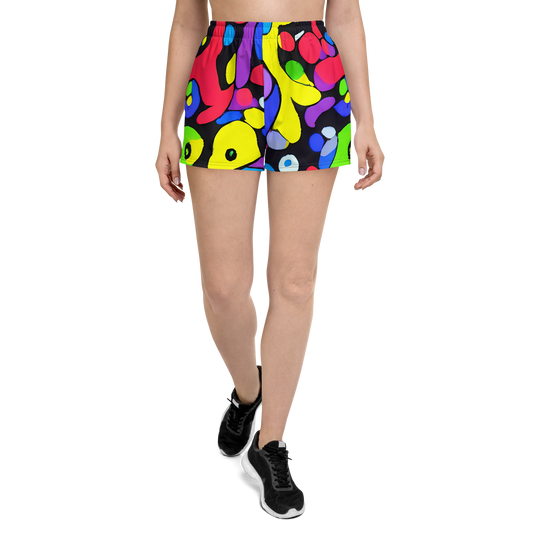 Women’s Athletic Shorts - Miró's Mosaic