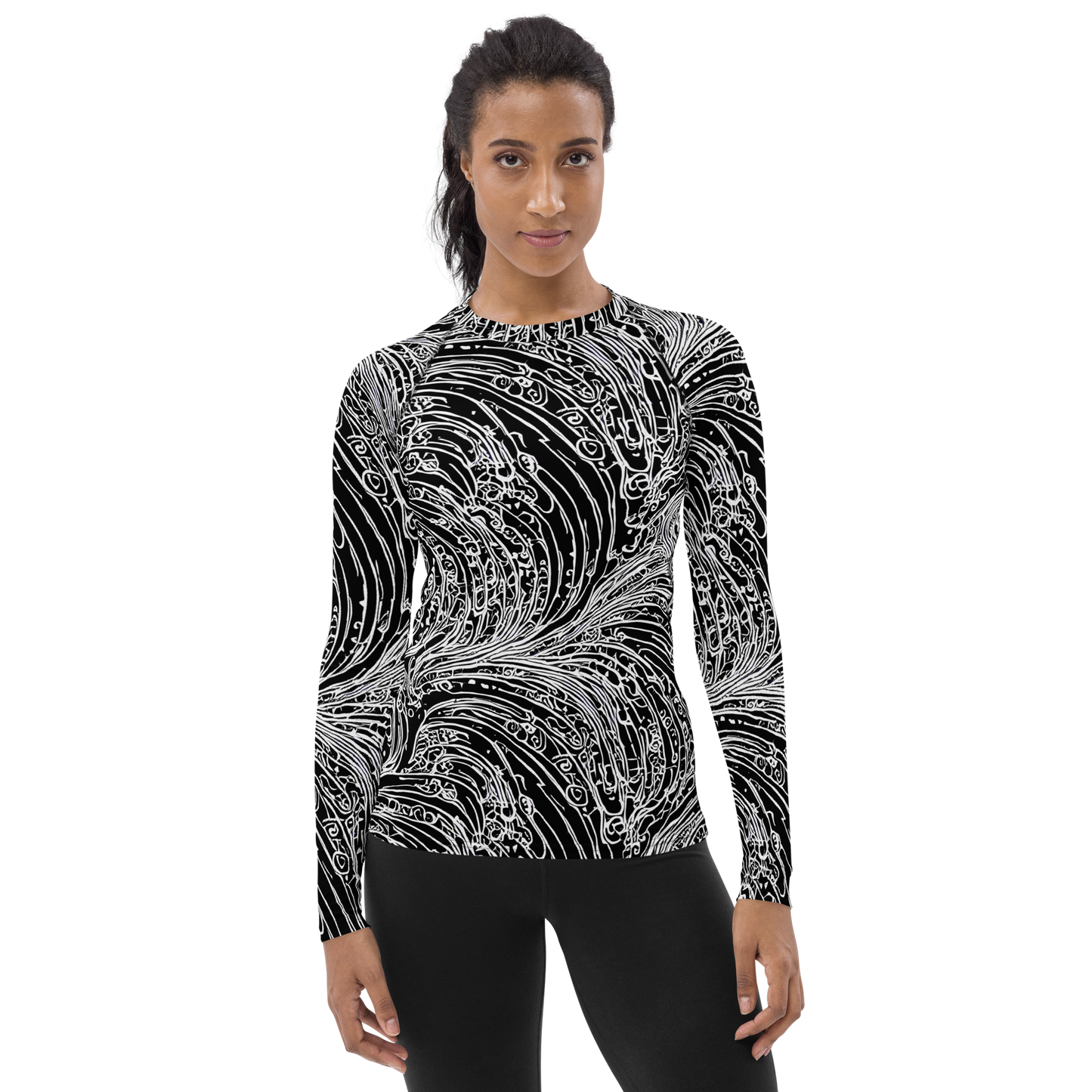 Women's Rash Guard - Stellar Tsunami